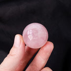 RCSTOONE 1.2 inches Natural Rose Quartz Healing Baoding Balls for Meditation and Relaxation, Small Pink Chinese Medicine Ball for Hand Therapy, Exercise, and Stress Relief, Box-Packed M60