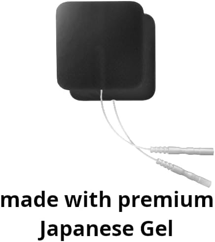 KS Premium TENS/EMS Unit 40 PCS Electrode Pads 2"x2" in. Reusable Self Stick Gel Carbon Electrodes