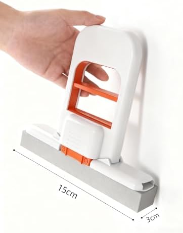 2PCS Mini Foldable Desktop Mop, Mini Mop - 2025 New Portable Cleaning Sponge Mop for Wet and Dry Use Cleaning System, One-Hand Squeeze Handle, for Bathroom, Kitchen, Desktop