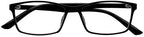 +3.25 Black Computer Reading Glasses Readers Spectacles Eyeglasses Mens Womens Student Eyewear