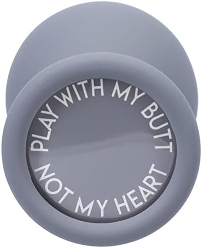 Doc Johnson A-Play - Silicone Trainer Set - 3 Piece Set, Play with My Butt Not My Heary, Grey