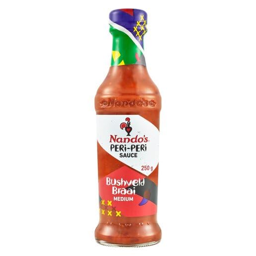 Nandos Bushveld Braai Medium Peri Peri Sauce 8.81oz/250g 1 Pack
