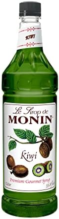 Monin Flavored Syrup, Kiwi, 33.8-Ounce Plastic Bottle ( 1 liter)