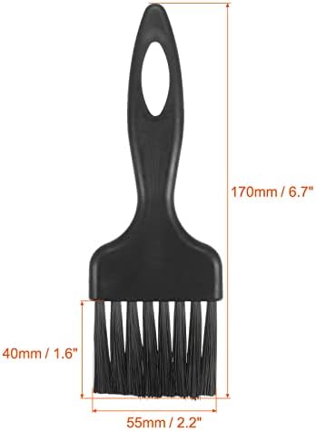 uxcell 2 Pcs Anti Static ESD Brush Plastic Handle Nylon Lab Cleaning Brushes for Electronics Keyboard PCB BGA Repair Soldering, 40x55mm Bristles