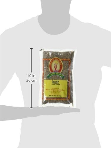 Laxmi All-Natural Dried Cumin Seeds, Traditional Indian Cooking Spices - 14 oz