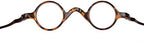 Agstum TR90 Small Round Eyeglasses Retro Reading Glasses Readers 32-30-135 (Leopard, +1.00)