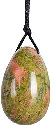 Four in One Flower Green Stone Yoni Jade Egg Lady Kegel Fitness Apparatus Tightening Ball Jade Massager Kegel Egg,Medium-Sized