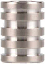 Titanium Lanyard Beads Parachute Cord Bead Knife Lanyard Bead TC4 Knife Beads Titanium Alloy Column Beads for DIY Accessories EDC Pendant(Silver,Big)