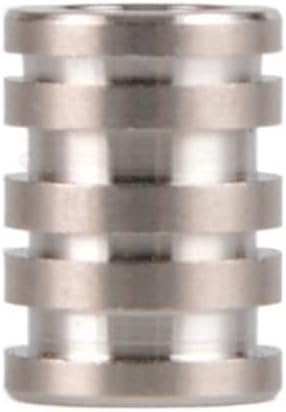 Titanium Lanyard Beads Parachute Cord Bead Knife Lanyard Bead TC4 Knife Beads Titanium Alloy Column Beads for DIY Accessories EDC Pendant(Silver,Big)