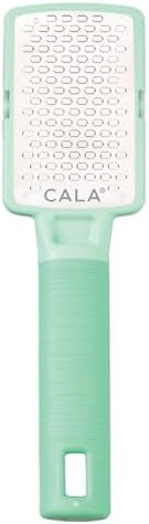 CALA Silky Glide Pro Callus Remover Foot File (Mint), Stainless Steel Micro-File Wide Surface for Wet/Dry Skin, Ultra-Soft Handle for Comfort & Control, Reusable, Easy-Clean