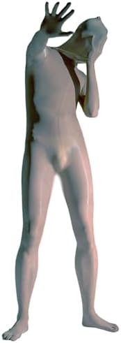 LESOYA Men's Sexy Plus Size 8D Oil Shiny Glossy Full Bodystocking High Elastic Bodysuit Catsuit Attatched Gloves Toes Hood