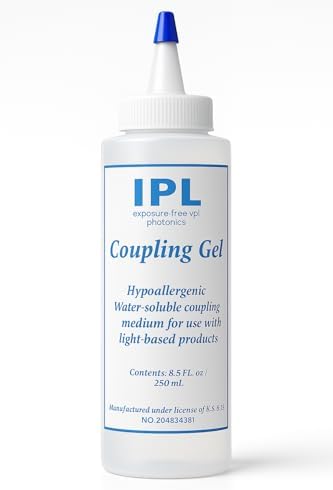 Coupling and Cooling Gel Use with IPL Hair Removal Device and Beauty Facial Machine for Women or Men in Face and Body 250ML