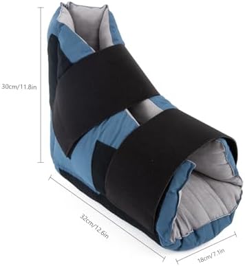 Heel Protectors Cushion for Pressure Sores, Heel Protector to Relieve Pressure from Sores and Ulcers,Adjustable Foot Ankle Pillow Support Boot Surgery Recovery Supplies for Bedridden Heel Pain Relief