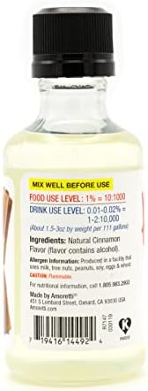 Amoretti - Cinnamon Extract Water Soluble 2 oz - Highly Concentrated & Perfect For Pastry, Savory, Brewing, and more, Preservative Free, Vegan, Kosher Pareve, Keto Friendly