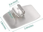 Stainless Steel Finger Guards for Cutting, Hand Protector Finger Protector Avoid Injury When Cutting Vegetables, Meat, Slicing and Dicing Safe Chopping Tools.