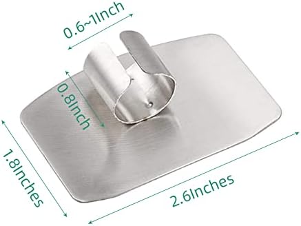 wefaner Stainless Steel Finger Guards for Cutting, Hand Protector Finger Protector Avoid Injury When Cutting Vegetables, Meat, Slicing and Dicing Safe Chopping Tools.