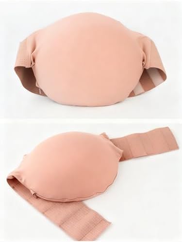 Ultra Lightweight Fake Pregnancy Belly, Realistic Memory Sponge Bump with Adjustable Strap for Maternity Shoot & Cosplay