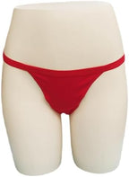 5 Pack Womens Panties Cotton Spandex Thongs Underwear G-Strings,Red,Medium