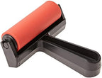 Gel Press Rubber Brayer - for printmaking, Scrapbooking, Paper Crafts, Home Decor & More - 4 Inches, Red & Black