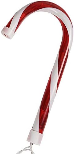 Home Accents Holiday 10 in. Lighted Candy Cane Pathway Stakes (Set of 8)