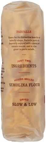 Rao's Homemade Farfalle Pasta, 16oz, Traditionally Crafted, Premium Quality, From Durum Semolina Flour, Traditional Bronze Die Cut, Imported from Italy