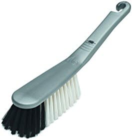 Addis Housewares Dustpan and Soft Brush Set, Metallic Silver