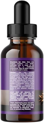 USDA Organic Ashwagandha Liquid Drops - Liquid Ashwagandha Root Extract for Stress and Mood Support - Tasty Adaptogenic Tincture Non GMO Vegan Gluten Alcohol and Sugar Free 1 Fl Oz (Pack of 2)