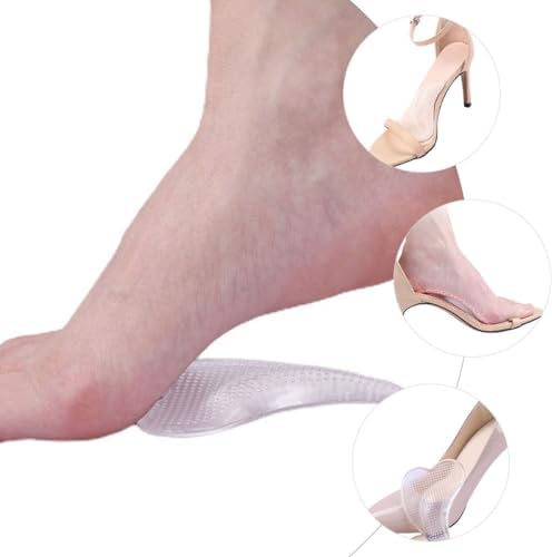 FOMIYES 3 Pairs Metatarsal Pads High Heel Forefoot Insoles Adhesive Half Foot Cushions Comfortable Shock Absorbing Support for Women Ball of Foot Relief