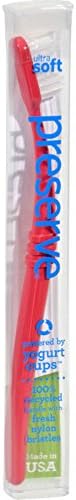 Preserve Toothbrush is a Travel Case Ultra Soft - 6 Pack - Assorted Colors
