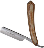 Professional Barber Sharp Straight Edge Knife Men’s Cut Throat Shaving Razor Vintage Wood Handle Salon Classic Handle – Shave Ready with Pouch By Sharpend