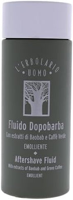 L'Erbolario Baobab And Green Coffee Aftershave Fluid - For Instantly Reducing Any Redness Caused By Shaving - Soothe Any Feelings Of Discomfort And Dryness - Burst Of Freshness - For Men - 4.05 Oz