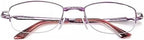 COKYIS Fold Up Photochromic Readers Multifocus Reading Glasses Folding Half Rim Reading Sunglasses With Case Unisex Portable