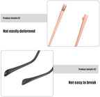 FOMIYES 1pair Metal Replacement Metal Eyeglass Arms Fit for Easy DIY Repair Sturdy Legs for Eyewear Double Tooth Design Rose Gold