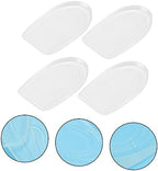 Beaupretty 2pairs Invisible Heighten Insole with Shock Absorption Soft Silicone Cushion Pad for Foot Protection Breathable Comfortable Shoe Inserts for Men and Women