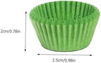 Zerodeko 2000Pcs Green Strawberry Baking Cups Cake Holders High Temperature Resistant Paper Liners for Parties Weddings Birthdays and Home Kitchens