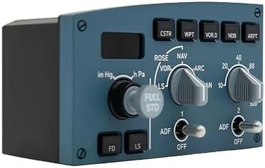 SYDYSOSO Cockpit Simulator 320 Series FCU-L, 1:1 Scale Flight Simulator Training-Inspired Control Panel, Metal Construction, USB Plug & Play, PC Compatible