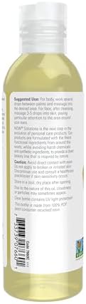 NOW Foods Solutions, Sweet Almond Oil, 100% Pure Moisturizing Oil, Promotes Healthy-Looking Skin, Unscented , 4-Ounce