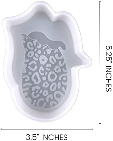 Leopard Tongue Silicone Mold | Size 3.75" Wide x 5.25" Long x 1" Deep | Leopard Tongue Design for Freshie, Soap, Resin, Candles