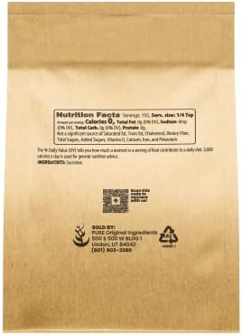 Pure Original Ingredients Sucralose Powder (8 oz) Zero Calorie Sweetener, Great for Cooking & Baking, Sugar Substitute