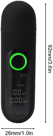 Digital Alcohol Tester High Accuracy LCD HD Display USB Rechargeable Portable Breath Tester for Home Use
