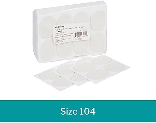McKesson Pedi-Pad, Foam Adhesive, Reduce Pain from Plantar Fasciitis, Heel Spurs, Achilles, Tendinitis, 100 Count