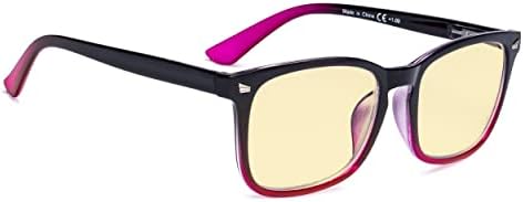 Oversized Square Blue Light Blocking Reading Glasses for Women Men