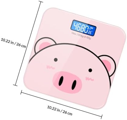 Cartoon Digital Weight Scale USB Rechargeable Electronic Body Weight Measuring Scale for Home Use with High Precision and Lovely Design