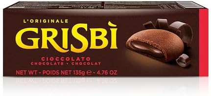 Matilde Vicenzi Grisbi Double Chocolate Cream Cookies, 4.8 oz (135 g)