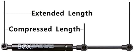 Qty (2) BOXI 4567 PM2047 SE1024M80BL Tonneau Cover Lift Supports Extended Length 26.32" Compressed 16.08" 85Lbs 13mm(1/2") Ball Socket Struts Shocks for Tool Box Lid Boat Storage Lids Truck Topper