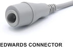10.5FT IBP Adapter Cable with Chip Compatible with Nihon Kohden, Reusable Cord with 14 Pins Connector and Edwards Connector