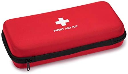 First Aid Hard Case Empty, First Aid Hard Case First Aid EVA Hard Red Medical Bag for Home Health First Emergency Responder Camping Outdoors (Red)