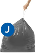 simplehuman Code J 100 Count Odorsorb Custom Fit Liners, Drawstring Odor Absorbing Trash Bags, One-by-One Mess-Free Dispense, Extra Thick & Double Seamed, 50% PCR Plastic, 30-45 Liter / 8-12 Gallon