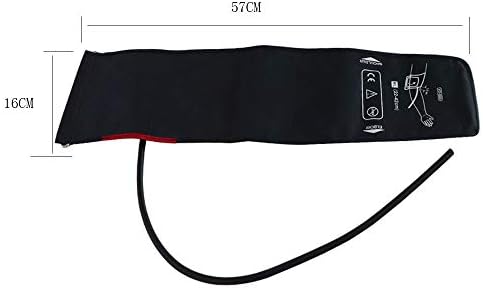 Adult Extra Longer Manual Blood Pressure NIBP Cuff, 22-42 cm arm Circumference Single Tube NIBP Cuff with Pressure Gauge and Inflation Bulb Dark Blue Color
