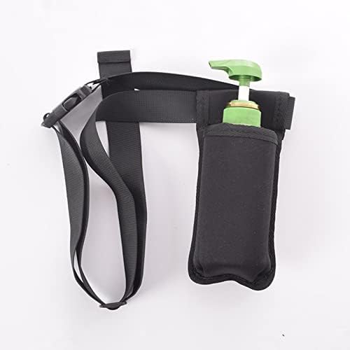 predolo Single Massage Bottle Holster Bag Waist Massage Lotion Holder, Premium Buckle, Soft Comfortable Black Portable Adjustable Webbing Belt SPA Salon